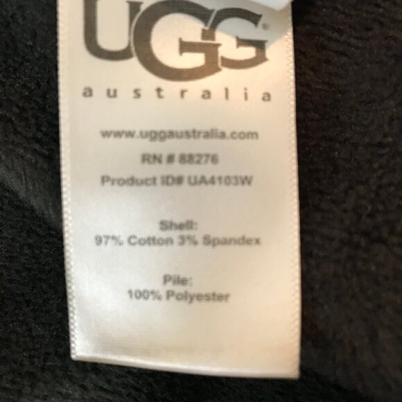 NWOT UGG Classic Full Zip Brown Lined Hoodie Super Soft Size S - Picture 7 of 7